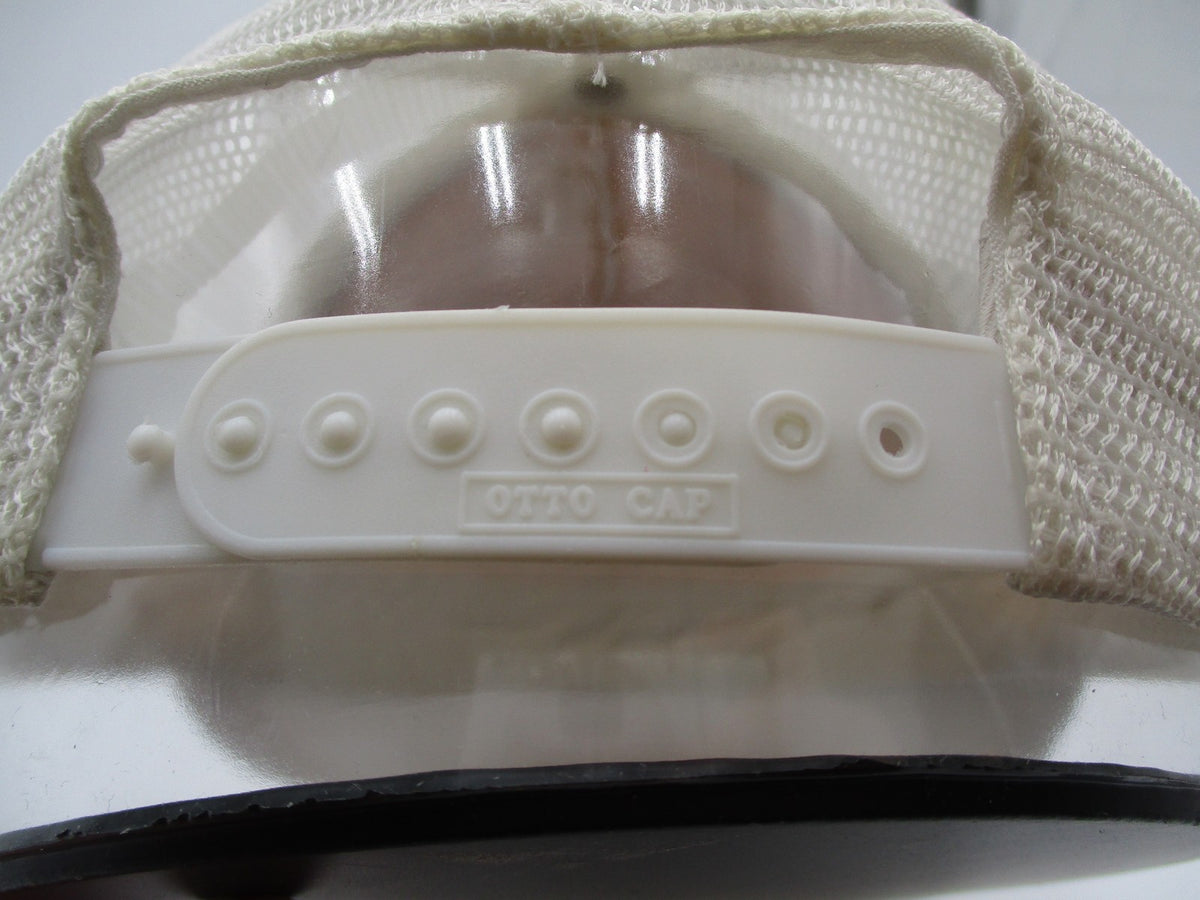 Vintage G.S. Parsons Hat Cap Snap Back Mens One Size White Golf Otto Trucker6