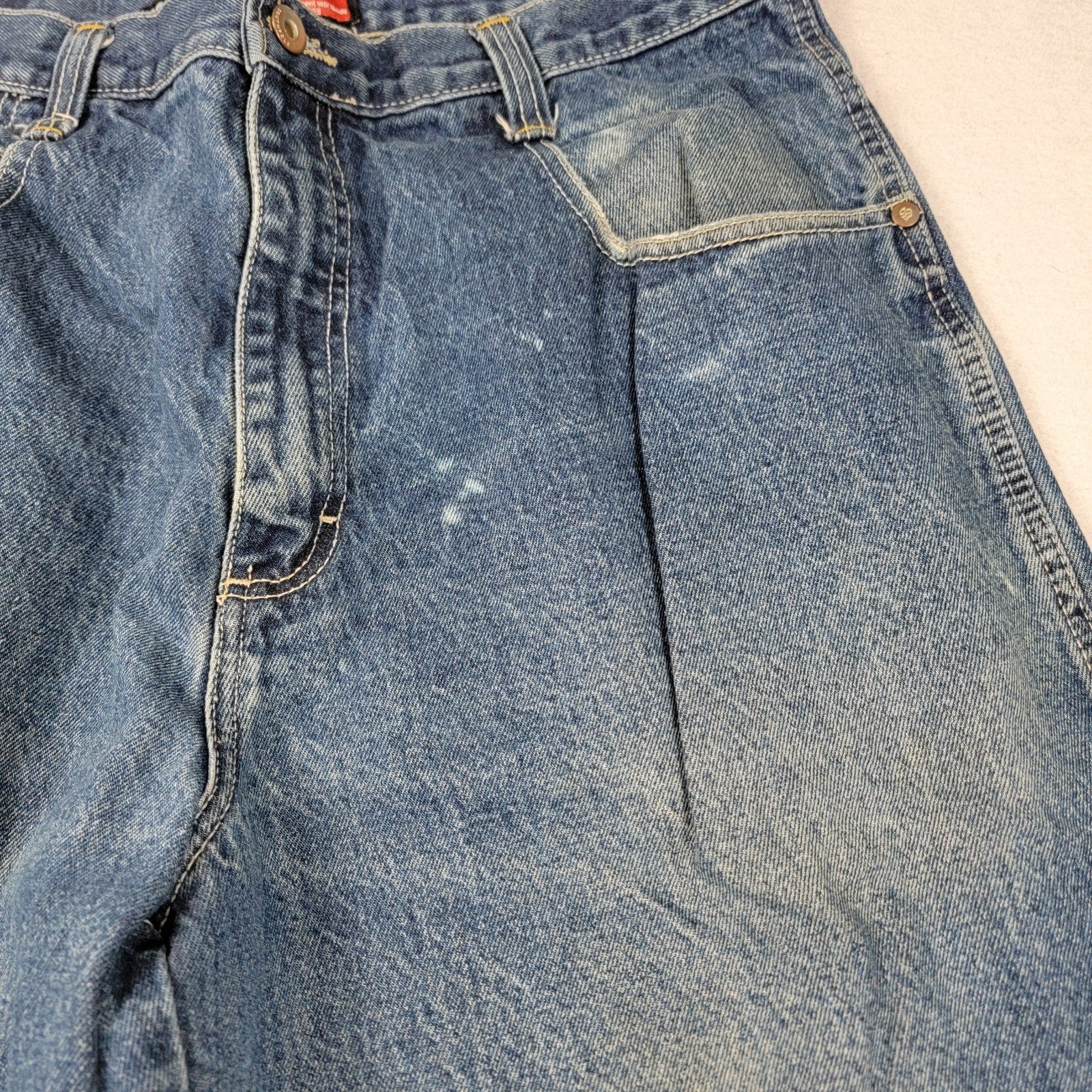 Southpole Jeans Men 36 Blue Denim Carpenter Baggy Loose Fit Hammer Loop Y2K 11893