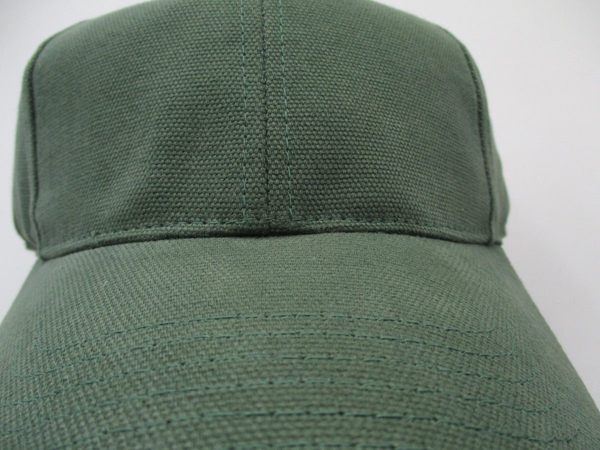 Great Republic Hat Cap Strap Back Mens One Size Green Canvas Solid Baseball10
