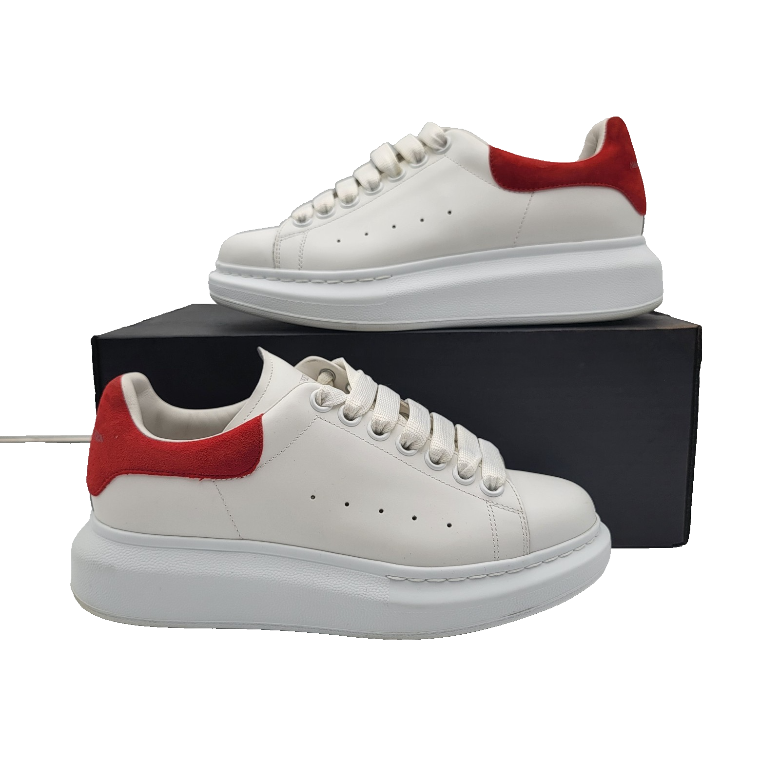 Alexander McQueen Oversized Sneaker Lush Red 553770 37