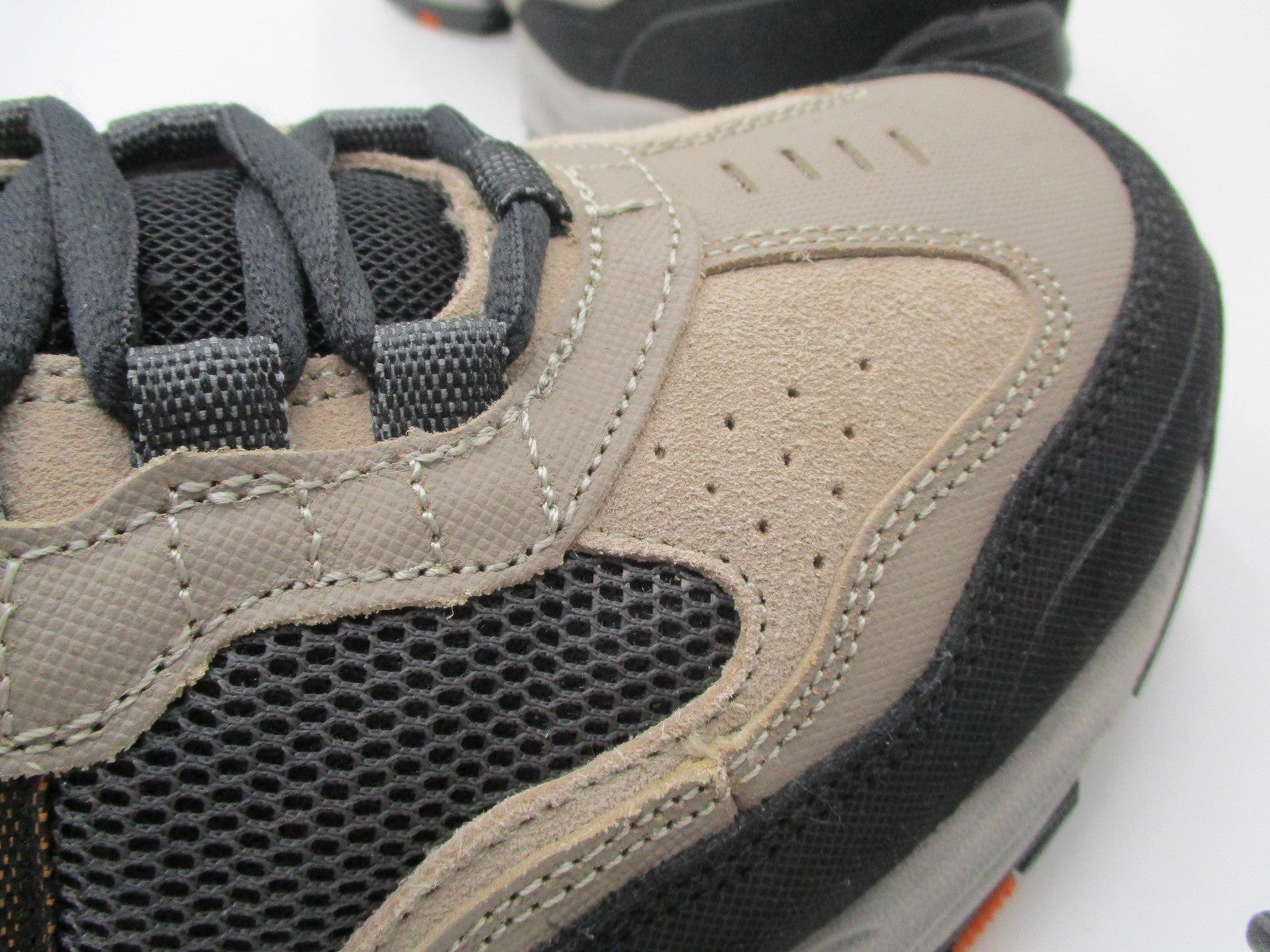 Skechers Sport SRR Shoes Mens Sz 11.5 Beige Black Wide Fit Sneakers 51241EW 1R113