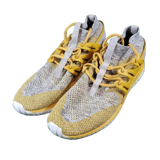 Adidas Mens Tubular Nova BB8407 'Yellow White' Lace Up Sneaker Shoes Sz 12