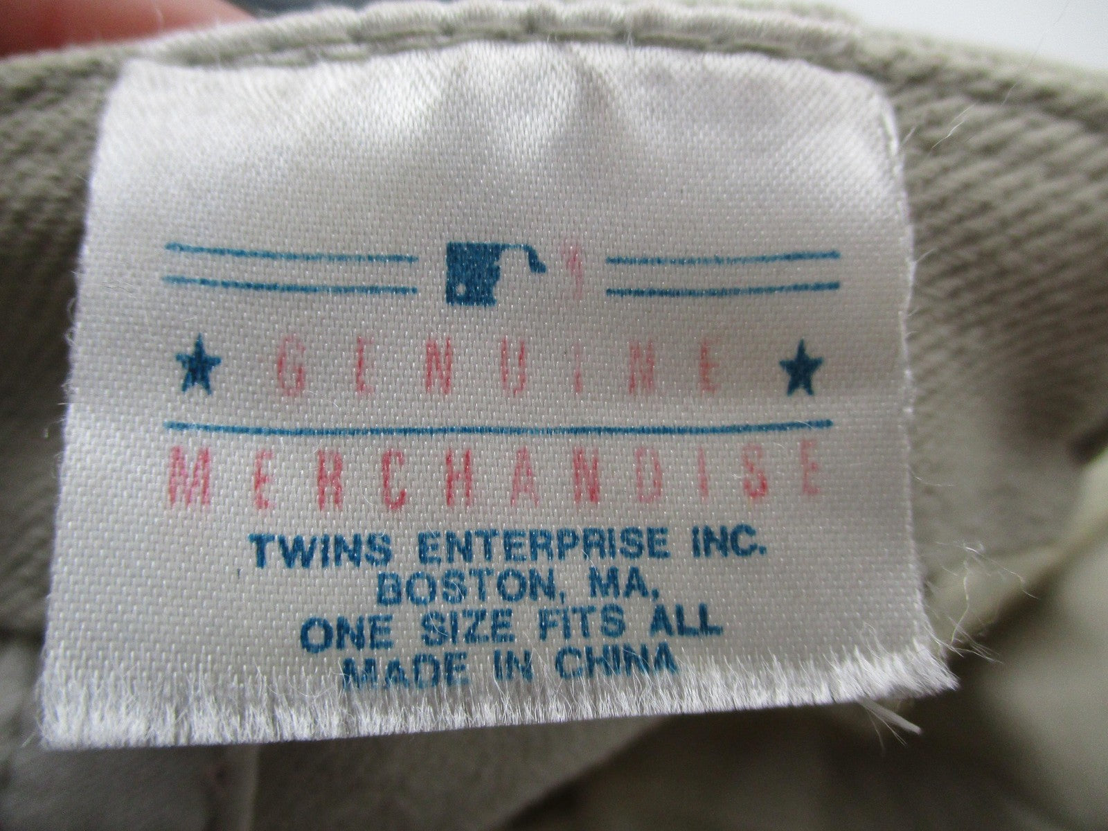 Philadelphia Phillies Hat Cap Strap Back One Size Beige MLB Twins Enterprise7