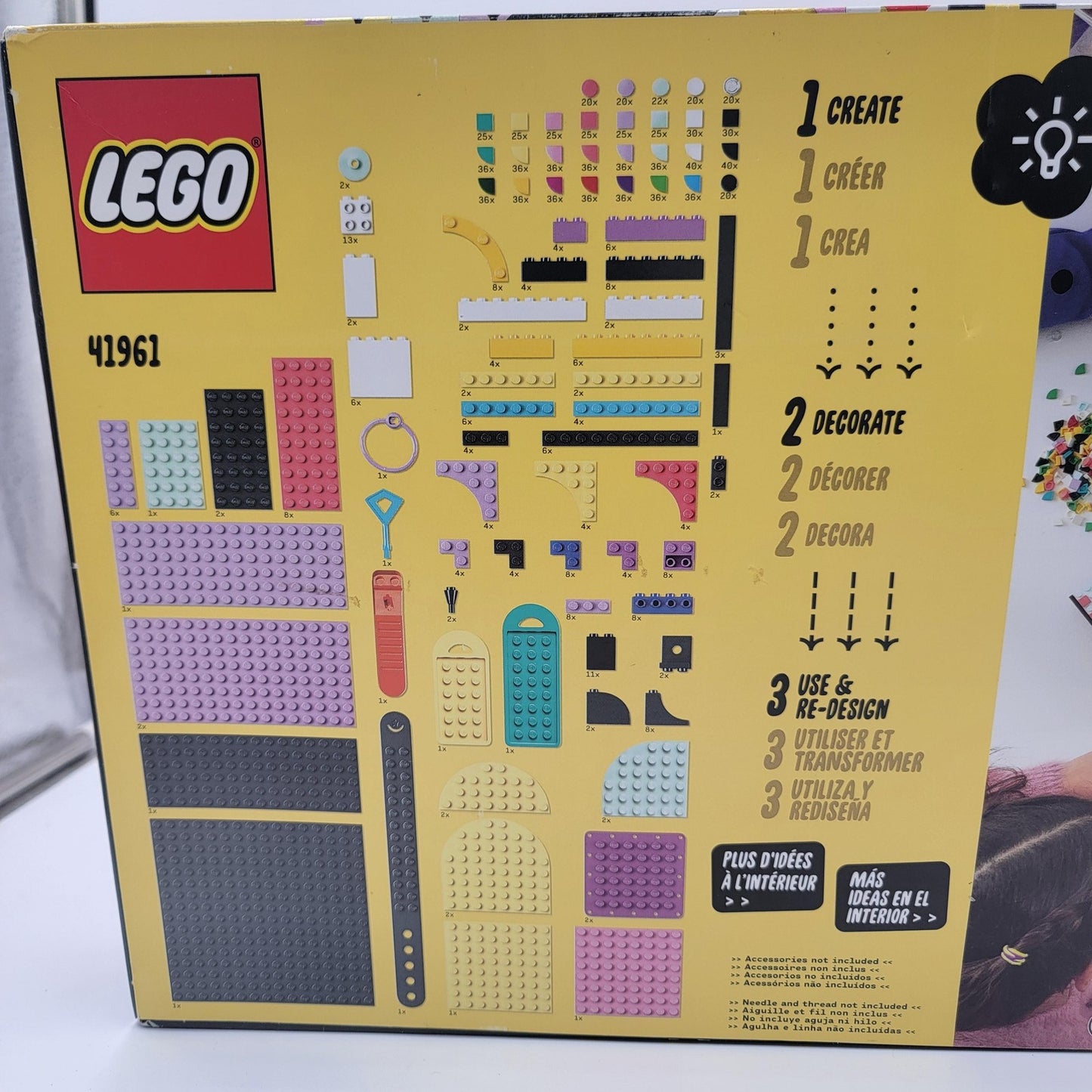 LEGO DOTS Designer Toolkit Patterns Set 41961 Arts & Crafts 1096 Pieces 8+3