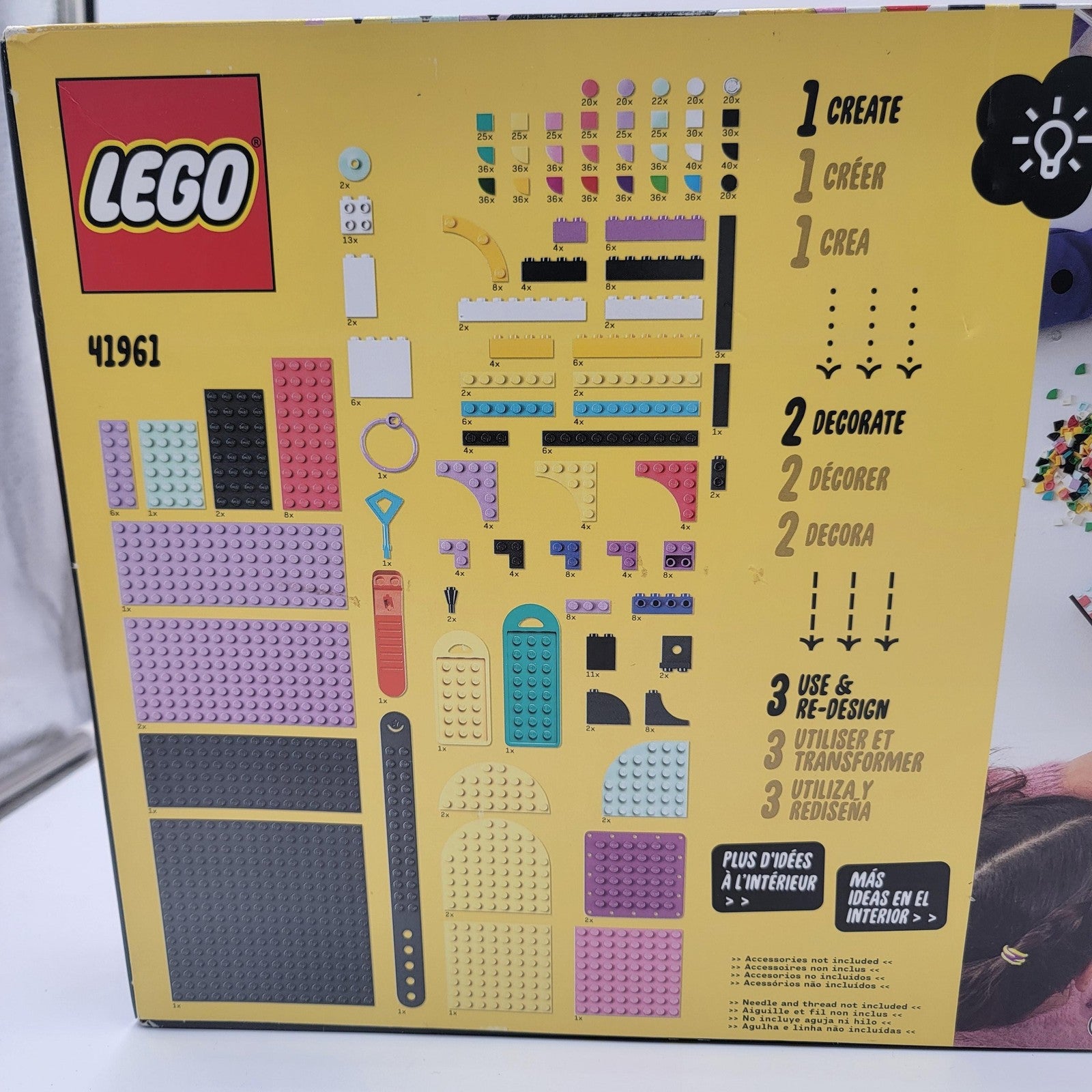 LEGO DOTS Designer Toolkit Patterns Set 41961 Arts & Crafts 1096 Pieces 8+3