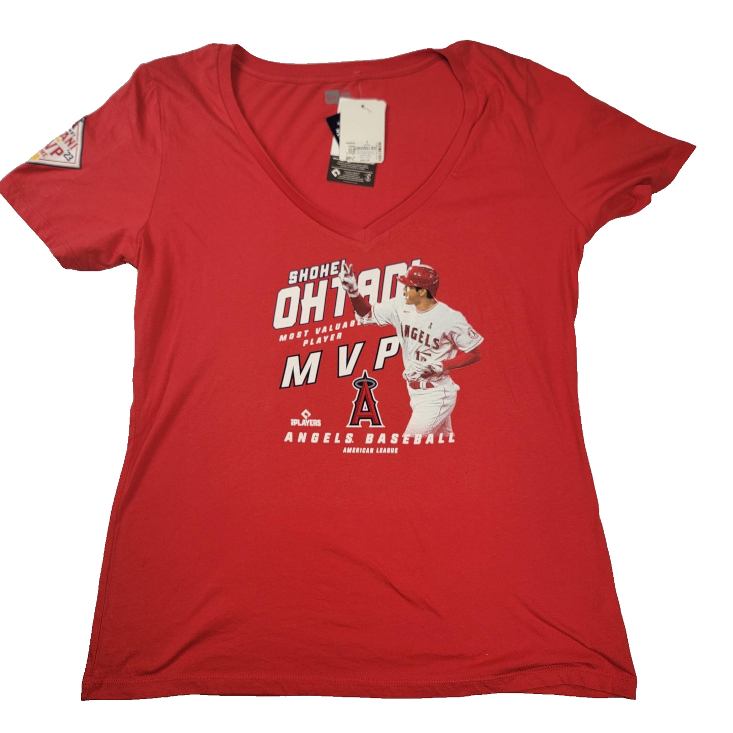 Los Angeles Angels Shirt Womens XL Red MLB Shohei Ohtani 2X MVP New Era 1021230