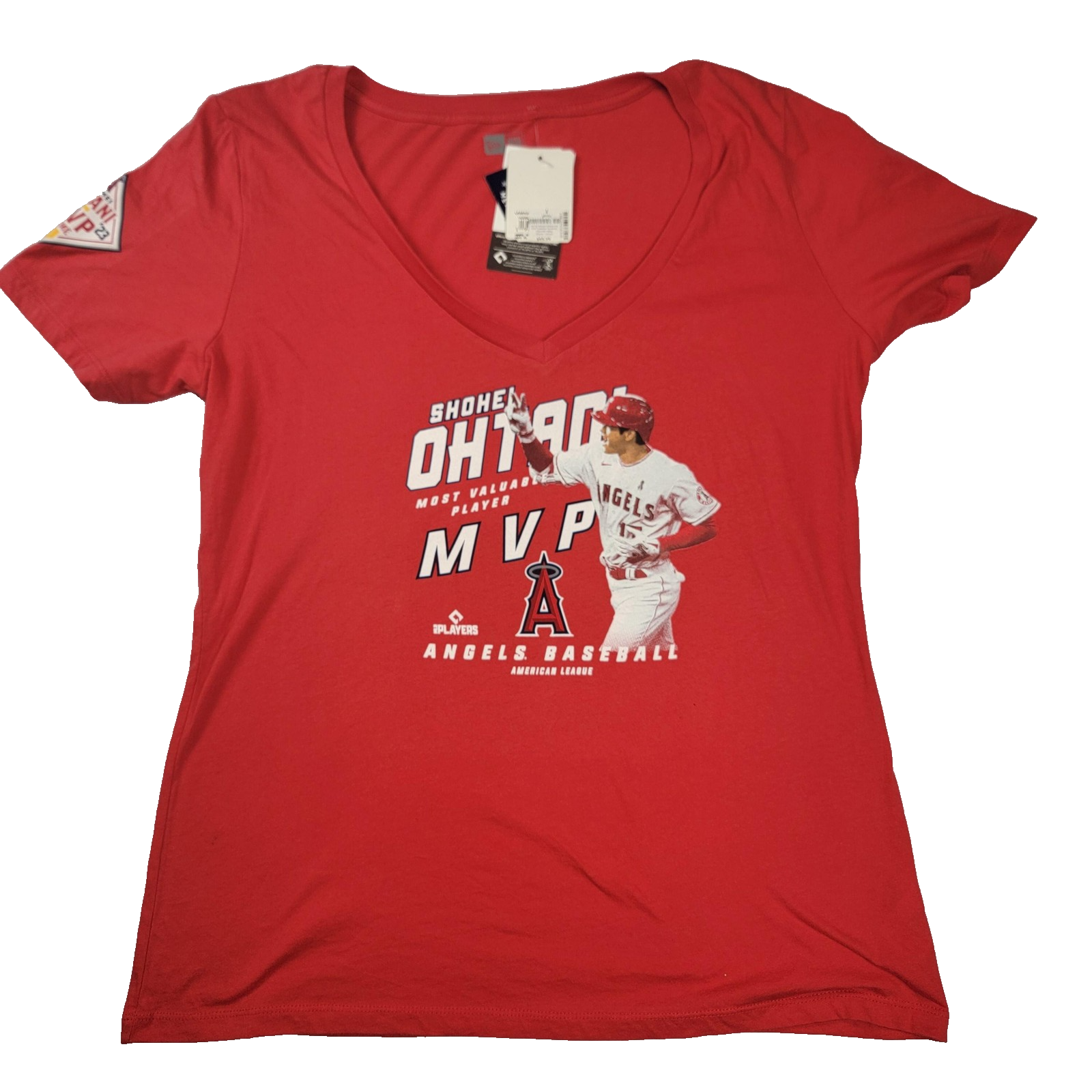 Los Angeles Angels Shirt Womens XL Red MLB Shohei Ohtani 2X MVP New Era 1021230