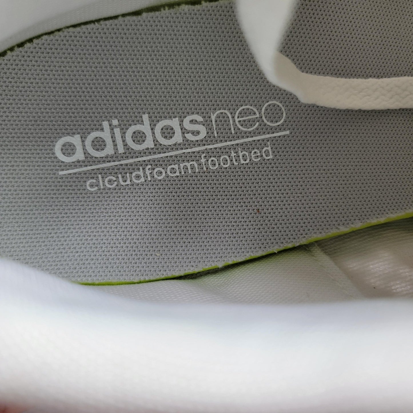 Adidas Cloudfoam Race Shoes Mens Size 10.5 White Mesh Running Sneakers B747285