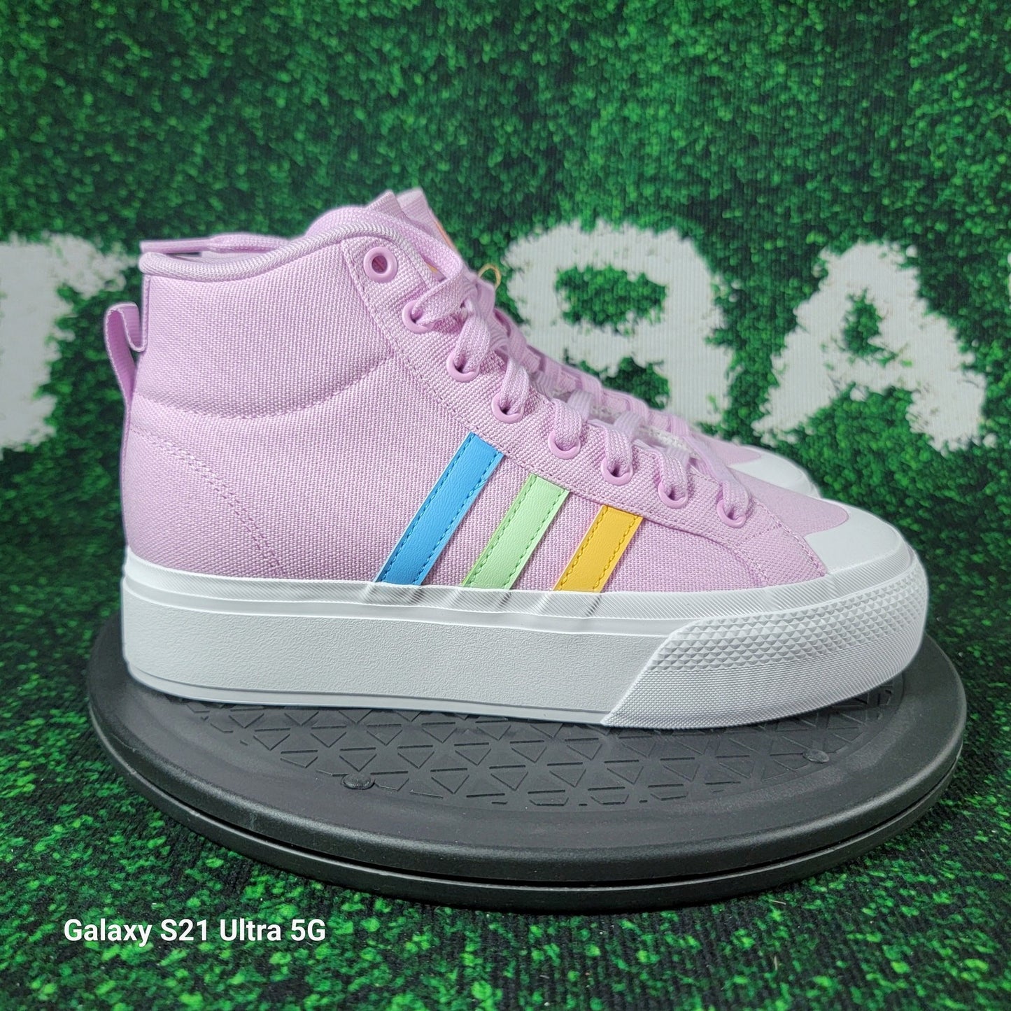 Adidas Bravada 2.0 Platform Mid Sneaker Bliss Lilac/Semi Green Spark Women's