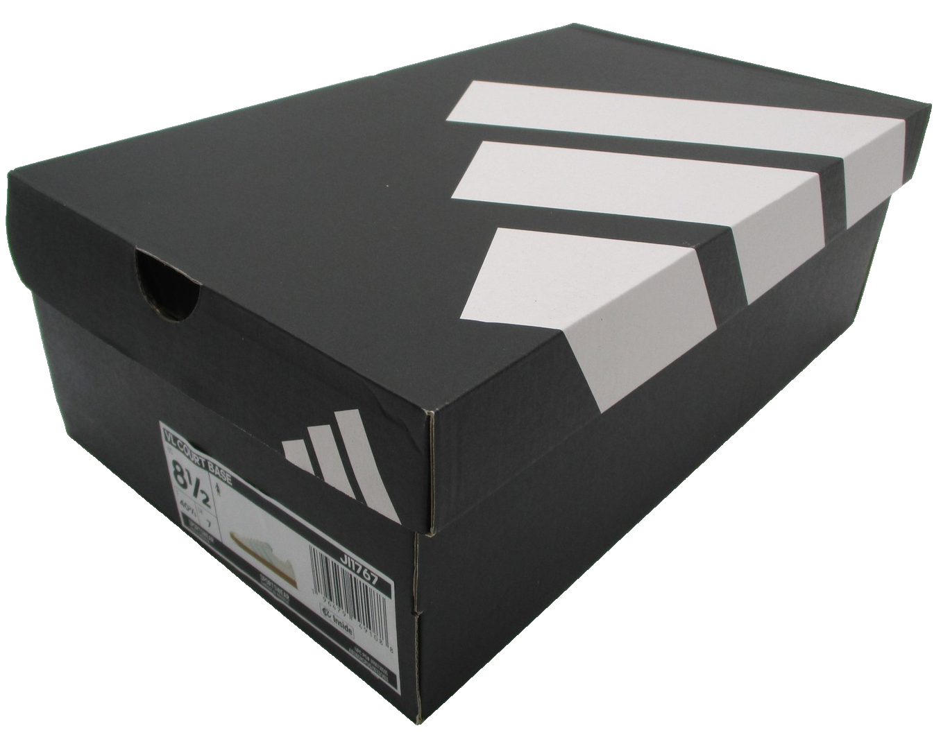 Adidas VL Court Base Shoes Womens Size 8.5 White Gum Court Sneakers JI176714