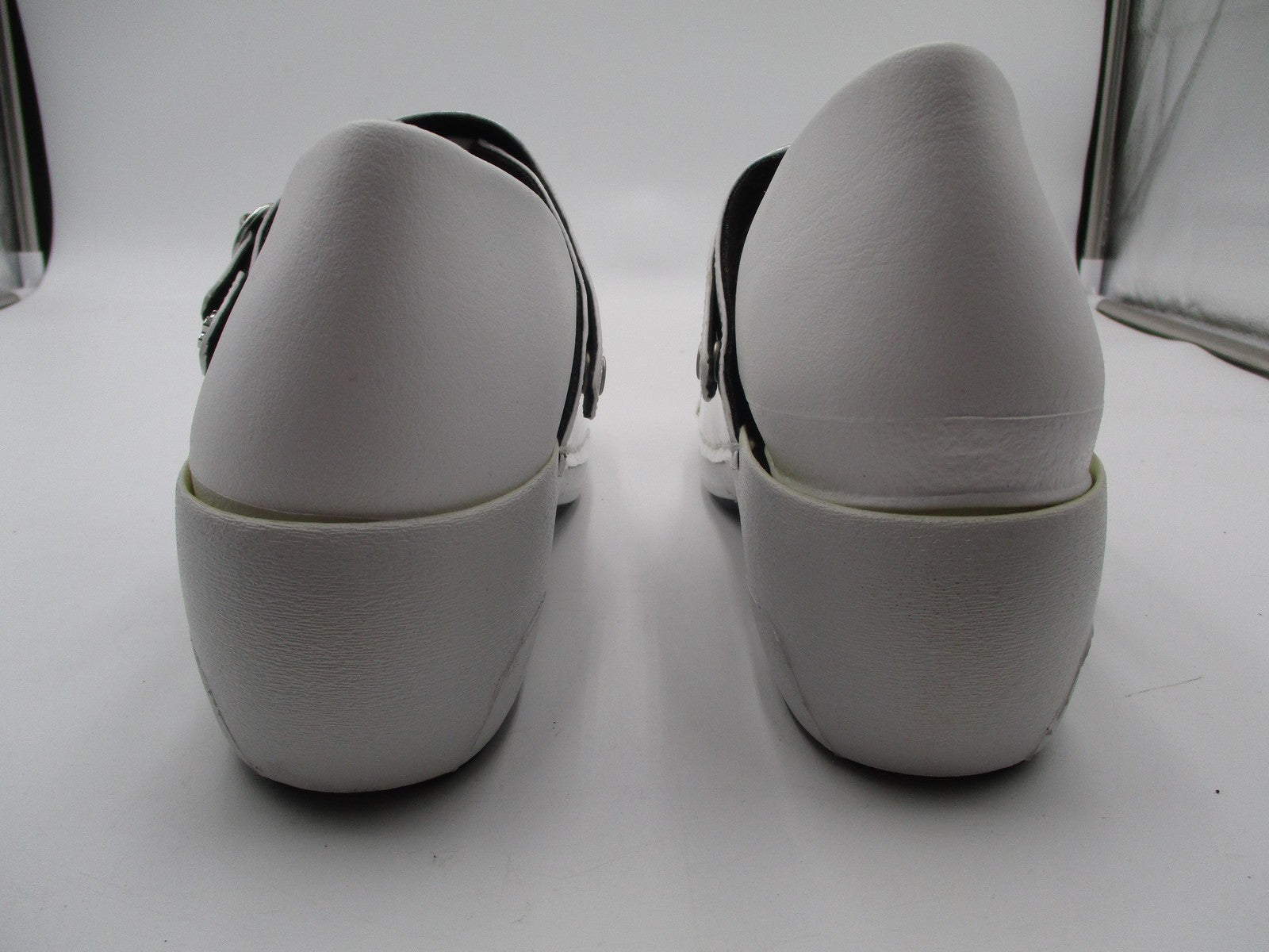 Rocky 4EurSole Shoes Womens Size 10 White Patent Clog Slip Resistant RKH0514