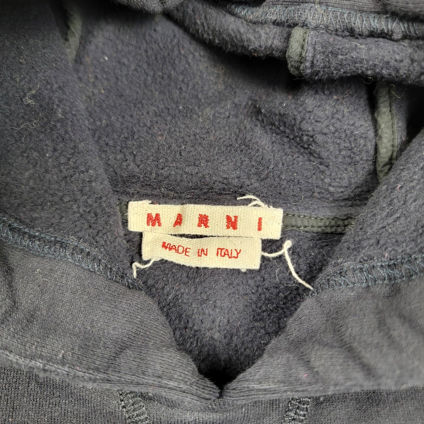 Marni Logo Overfit Hoodie Pullover Unisex Size 40 Long Sleeve Sweatshirt