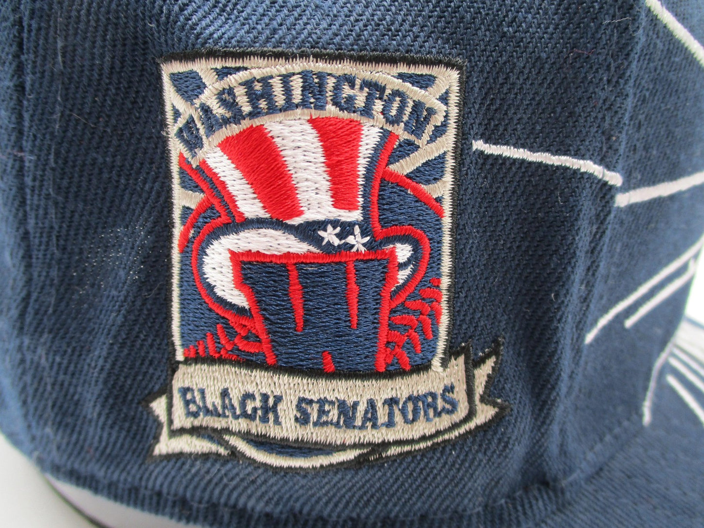Washington Black Senators Hat Cap Fitted Mens 7 Negro Leagues Baseball TISA HGC7