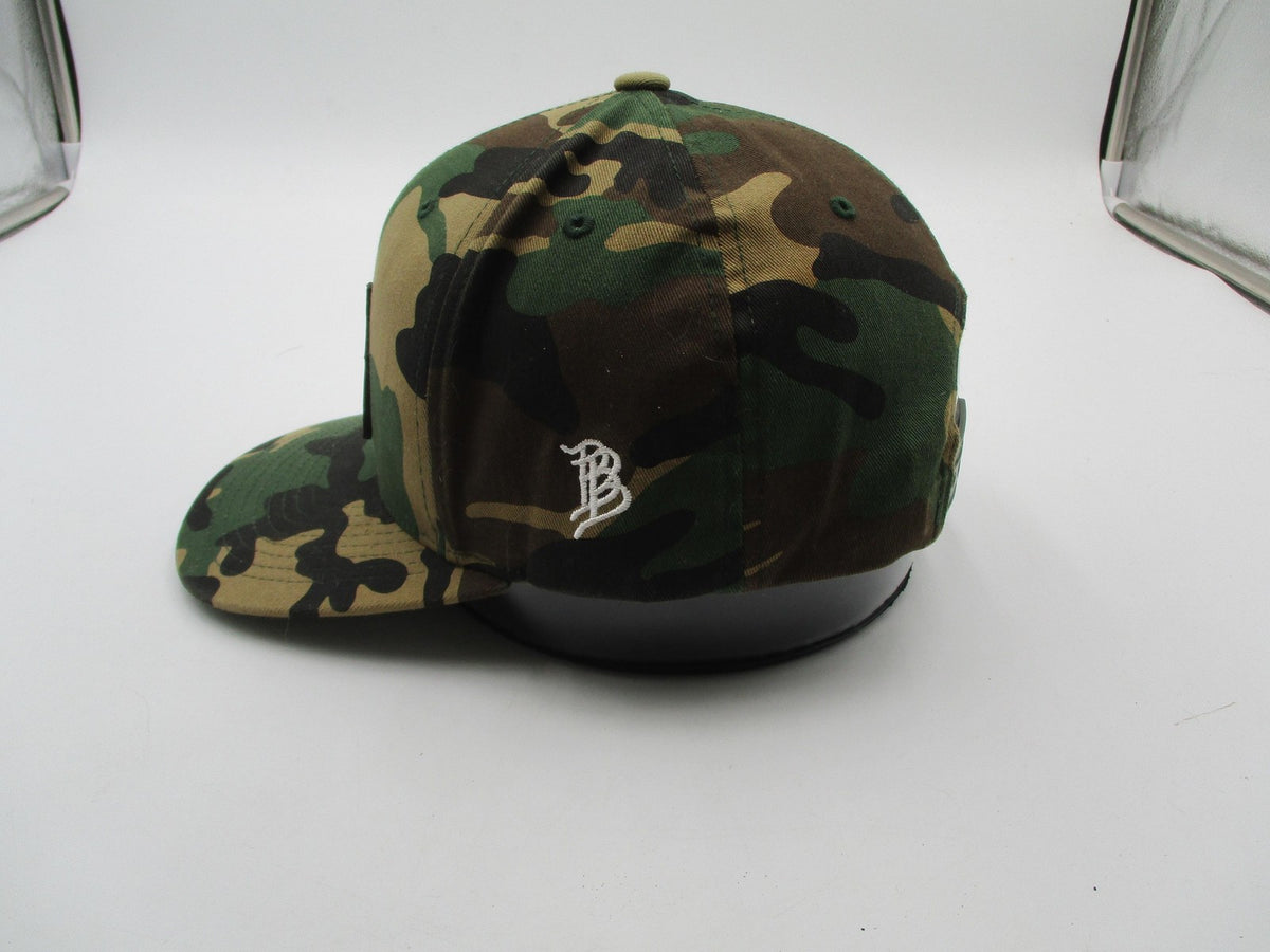 Branded Bills Florida Hat Cap Snap Back Mens One Size Green Camo State Patch USA5