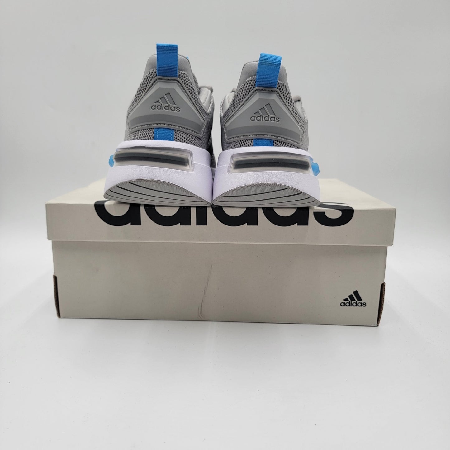 Adidas Men's Racer TR23 Running Sneakers | Grey/Black/Blue | Size: 7.5 M3