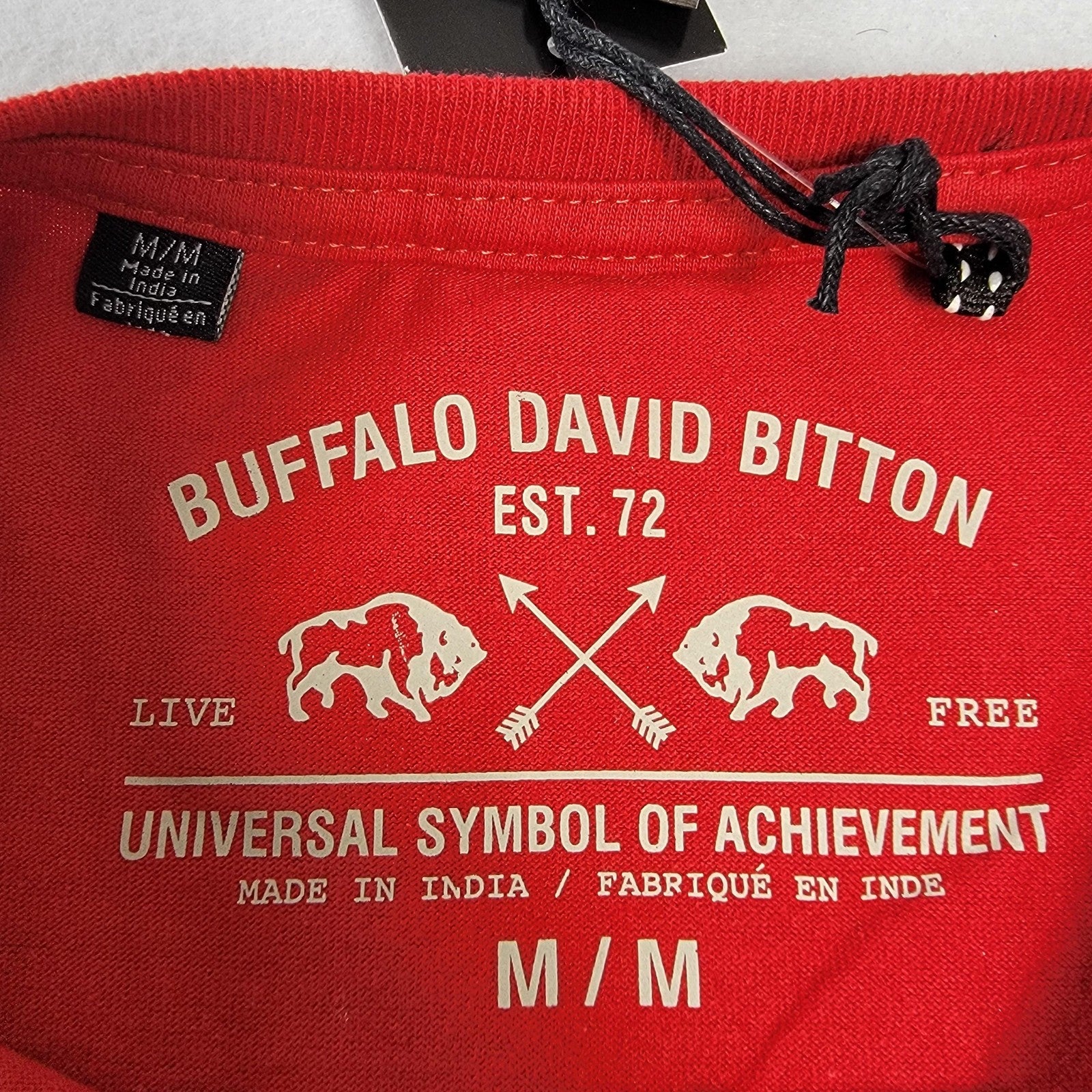 Buffalo David Bitton Shirt Mens Medium Cranberry Red Nicolas T New With Tags 6453