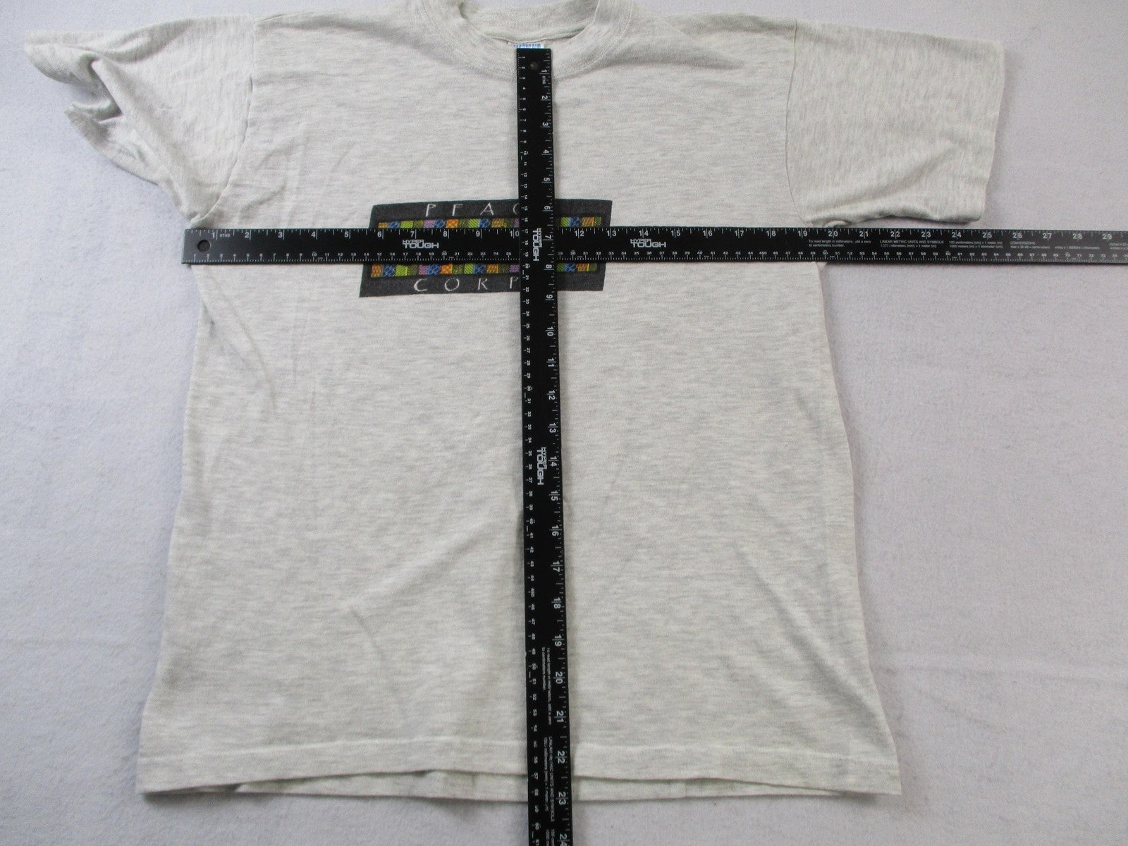 Peace Corps Ghana Shirt Mens Large Gray America's Best Kente Graphic Tee 15966
