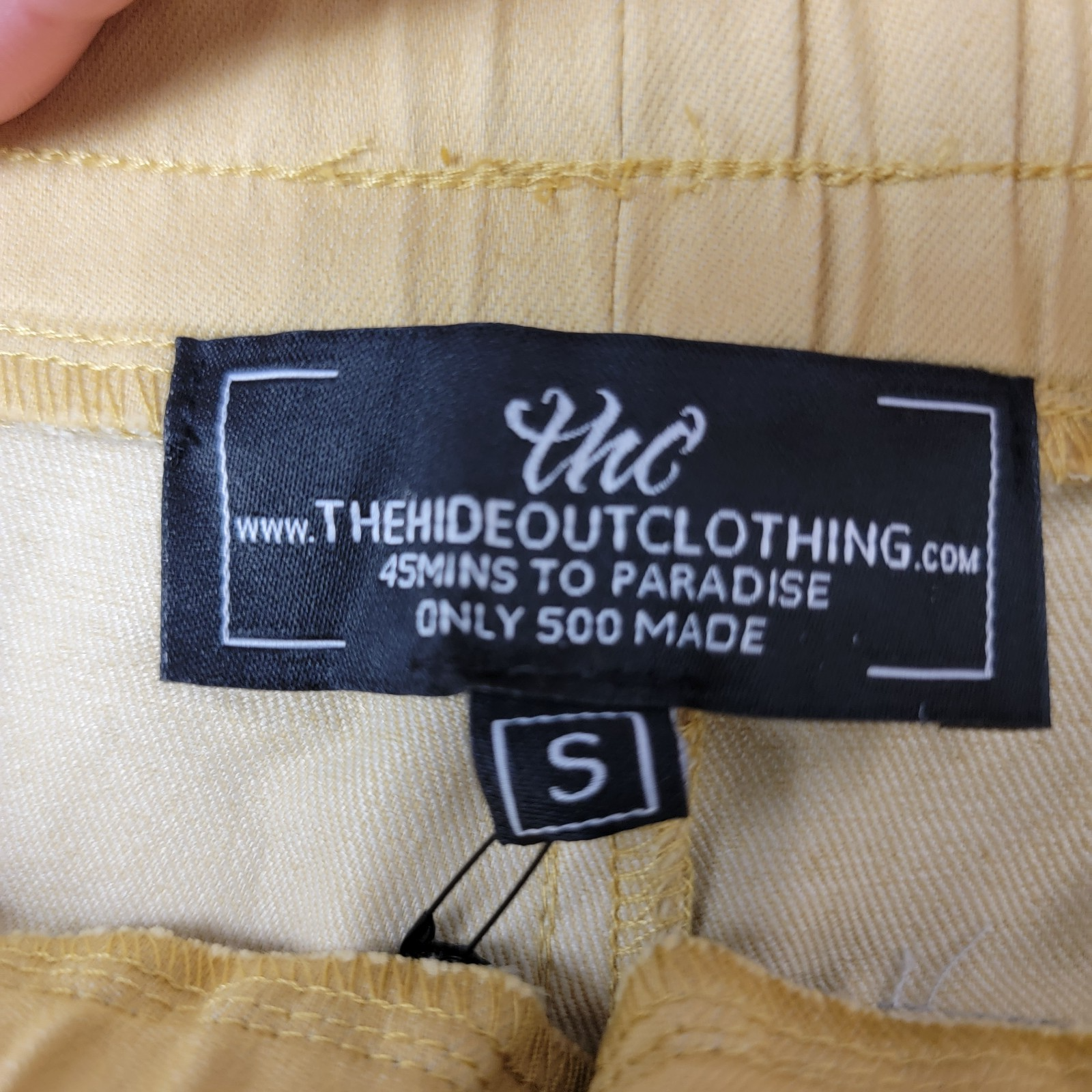 The Hideout Clothing THC Cargo Pants 2Pack Bundle Yellow & Grey Size S 7988014