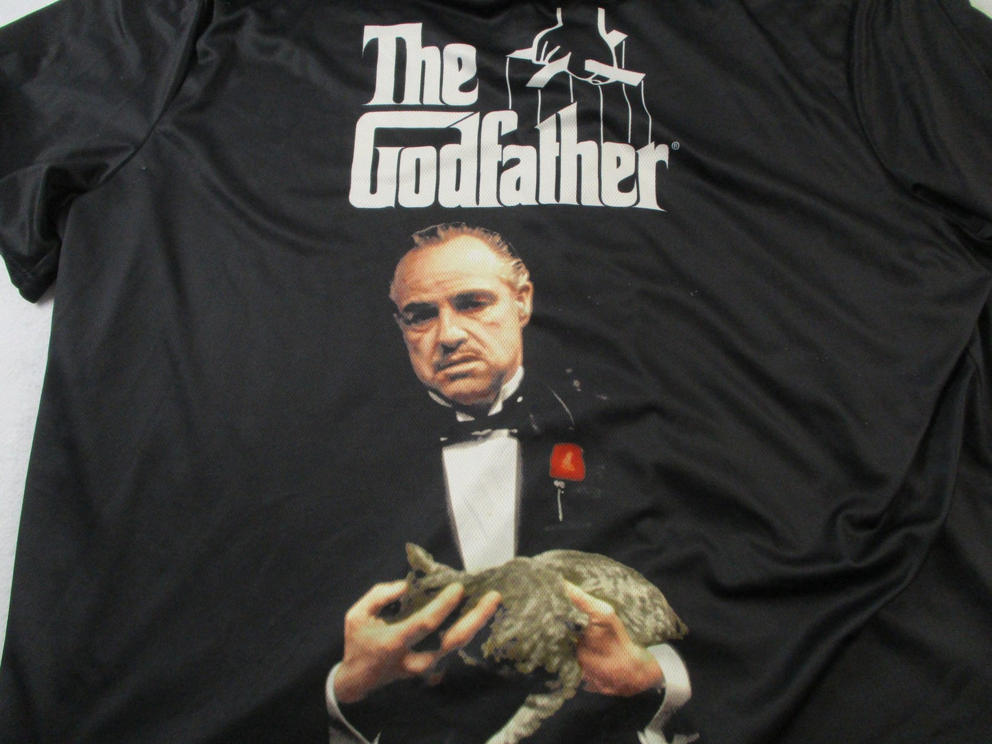 Hybrid Apparel The Godfather Shirt Mens 4XL Black Baseball Button Up Jersey 14887