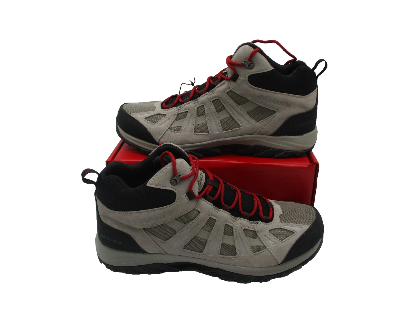 Columbia Hiking Shoes Mens Size 16 Gray Black Waterproof OmniTech BM01680061