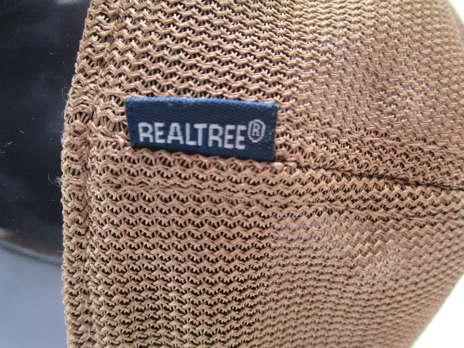 Realtree Dad Cap Fitted Mens Medium Black Tan Mesh Trucker Patch Distressed Look7