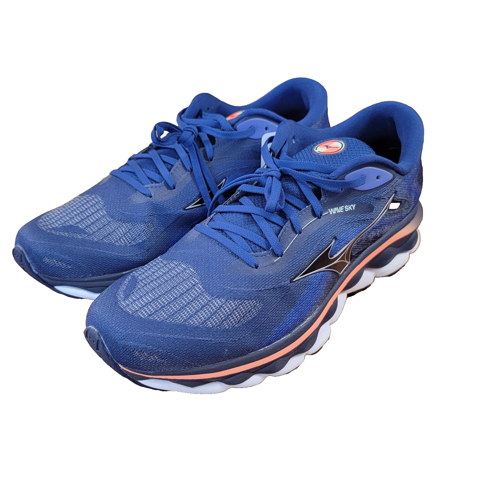 Mizuno Wave Sky 7 Men’s Size 15 Blue Running Shoes J1GC230204 New w/ Box0