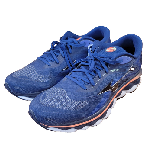 Mizuno Wave Sky 7 Men’s Size 15 Blue Running Shoes J1GC230204 New w/ Box0