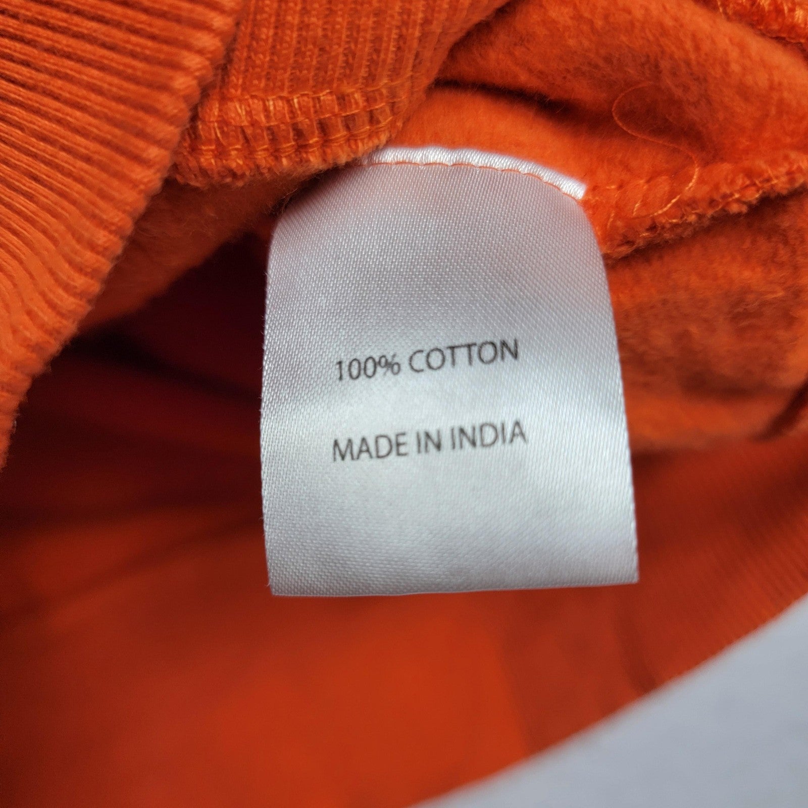 Preme Hoodie Orange Mens Large Lead The Way Butterfly Embroidered Pullover