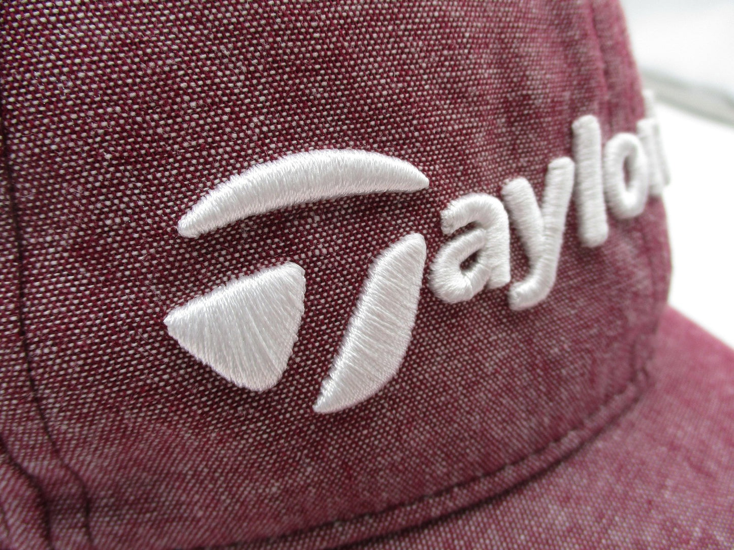 TaylorMade Hat Cap Strap Back Mens One Size Red Lightweight Golf Embroidered2