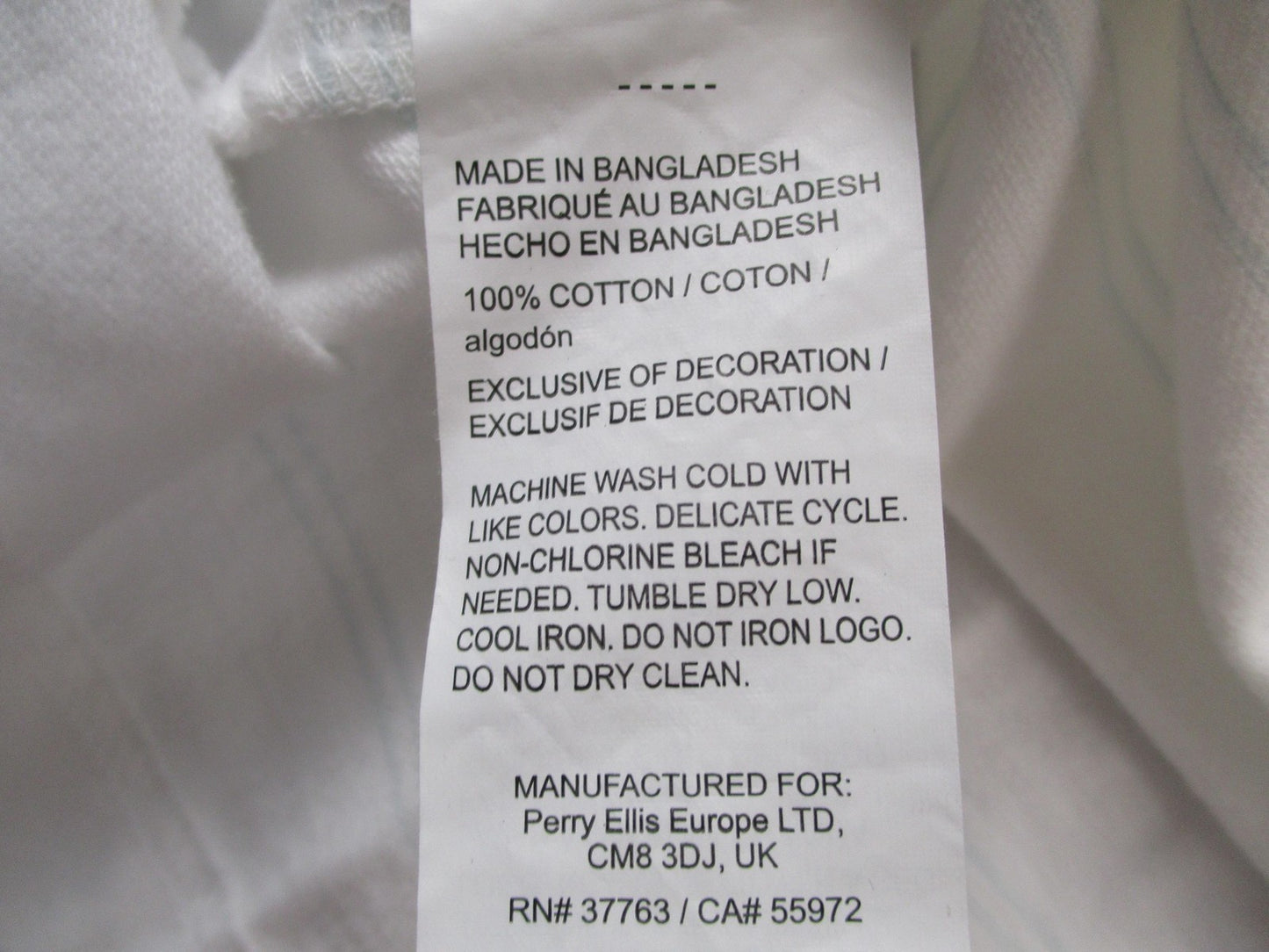 Original Penguin Polo Shirt Mens Large White Heritage Slim Fit Chest Stripe 16234