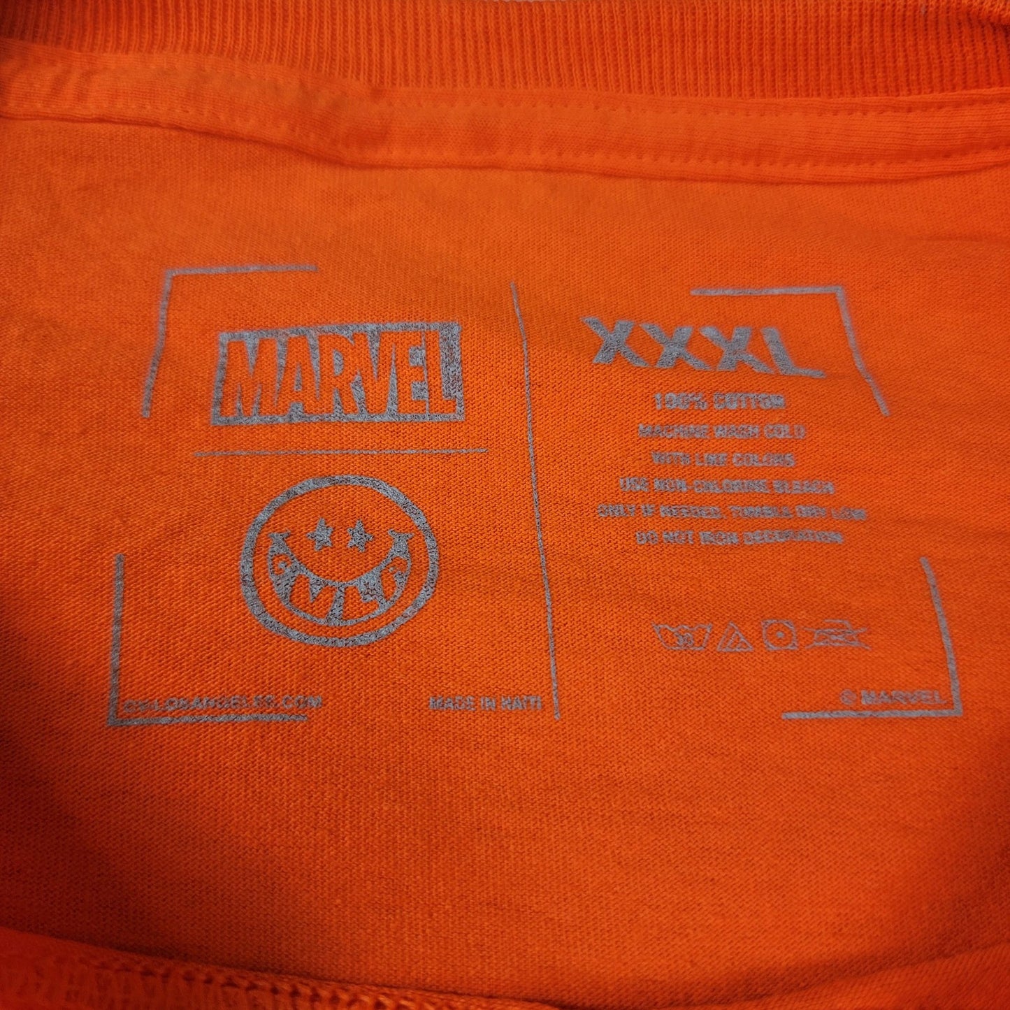 2 Pack Mens 3XL Long Sleeve Tees Marvel SpiderMan Orange & Black NASA
