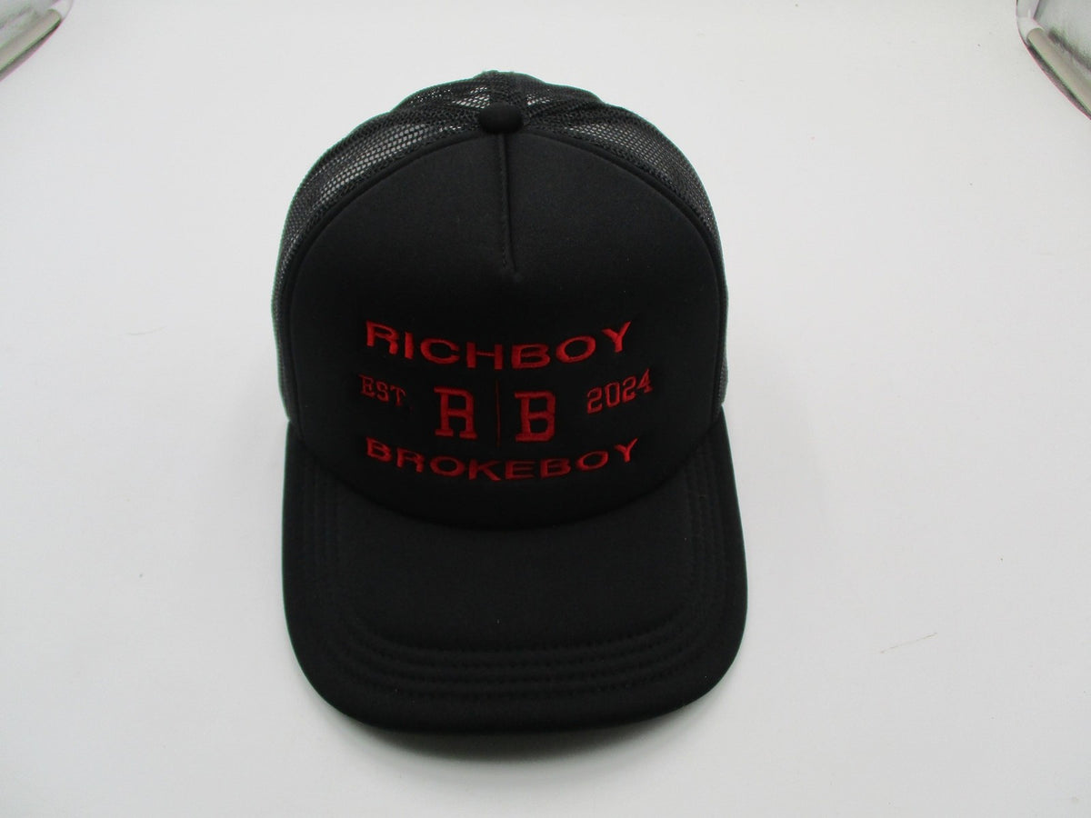 Crowns By Lids Hat Cap Snap Back Mens One Size Black Richboy Brokeboy Trucker7