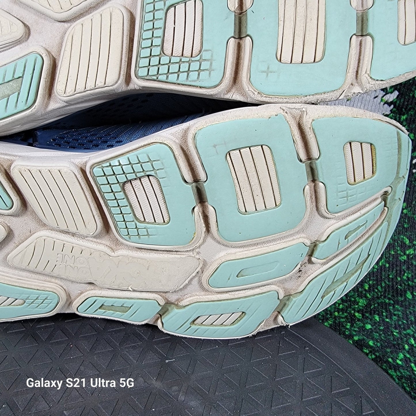 Hoka Bondi 7 'Real Teal Outer Space' Sz 11.5 1110518 RTOS