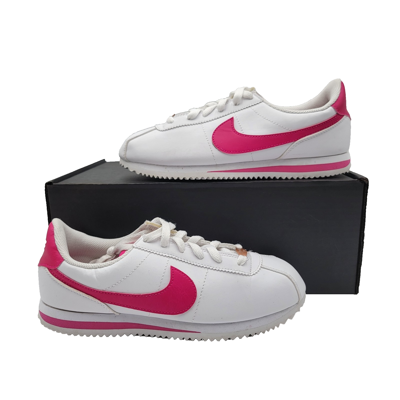Nike Cortez Basic SL GS White Pink Prime Kid Shoes 7Y Valentine 904764109