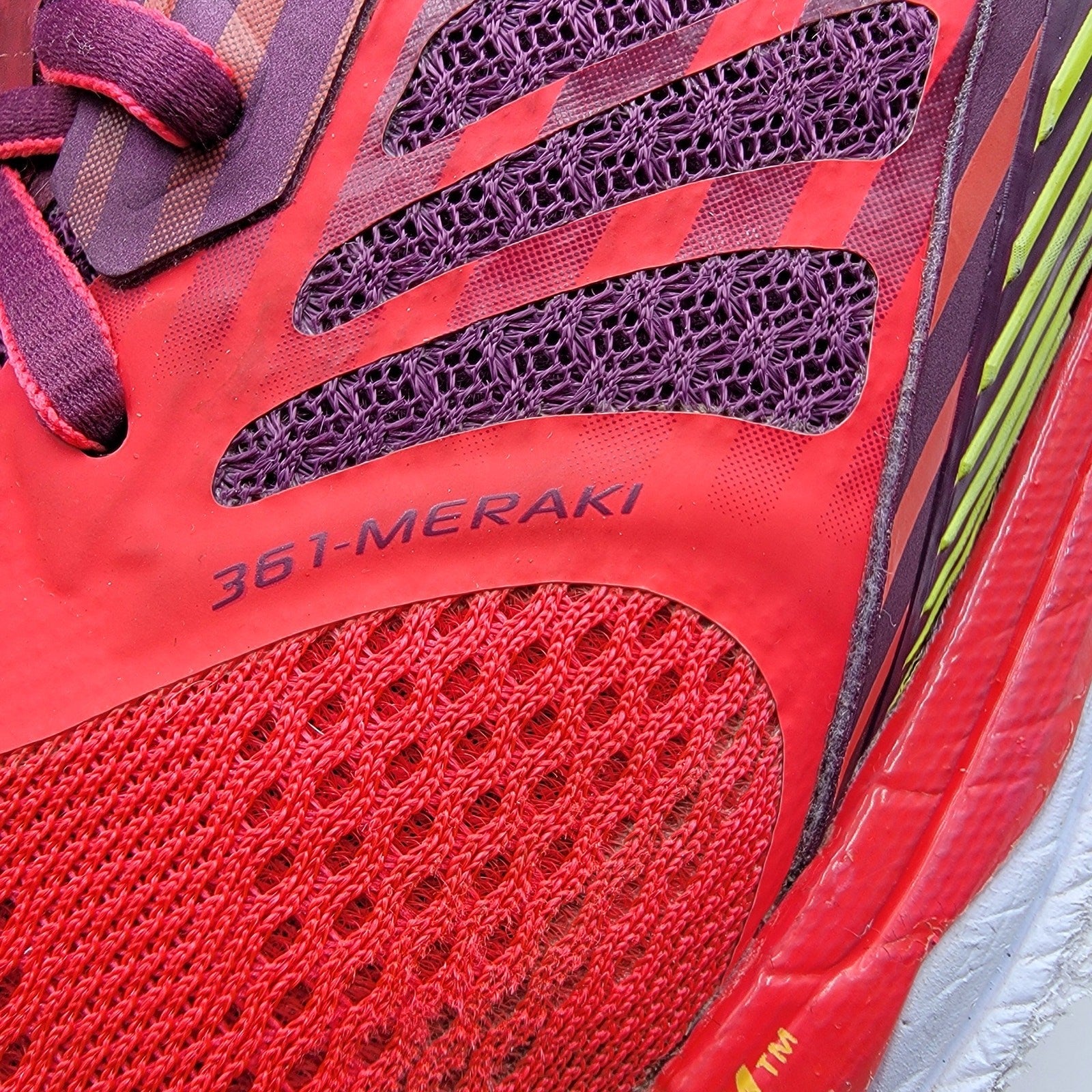 361 Degrees Meraki 2 Wmns Athletic Running Shoes Red Sz 9 Y853950