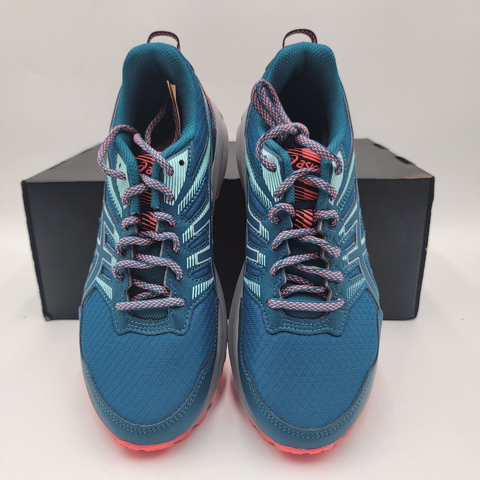 Asics Trail Scout 2 Sneaker Women's Sz 7 Blue Running Shoes 1012B0394012