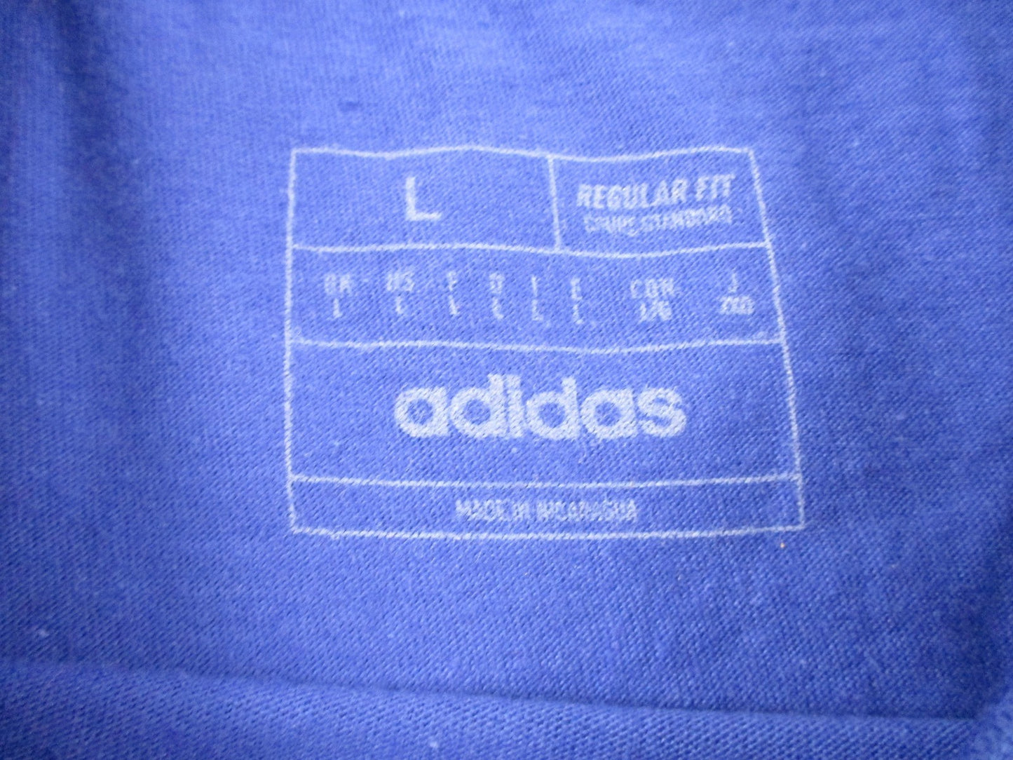 Adidas Shirt Mens Lg Royal Blue NYC Next Wave Basketball Subway Graphic Tee 13684