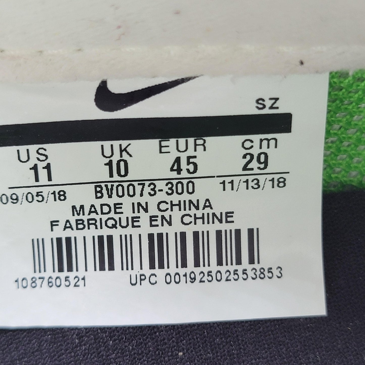 Nike LDWaffle Sacai Shoes Mens Size 11 Green Yellow Orange BV0073-300 Runner OG6