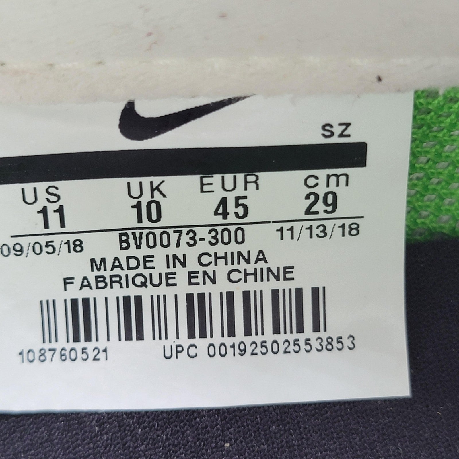 Nike LDWaffle Sacai Shoes Mens Size 11 Green Yellow Orange BV0073-300 Runner OG6