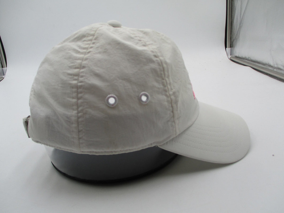 Adidas Hat Cap Strap Back Mens One Size White Pink AEROREADY Nylon Baseball7