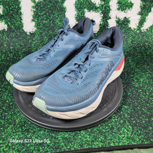 Hoka Bondi 7 'Real Teal Outer Space' Sz 11.5 1110518 RTOS