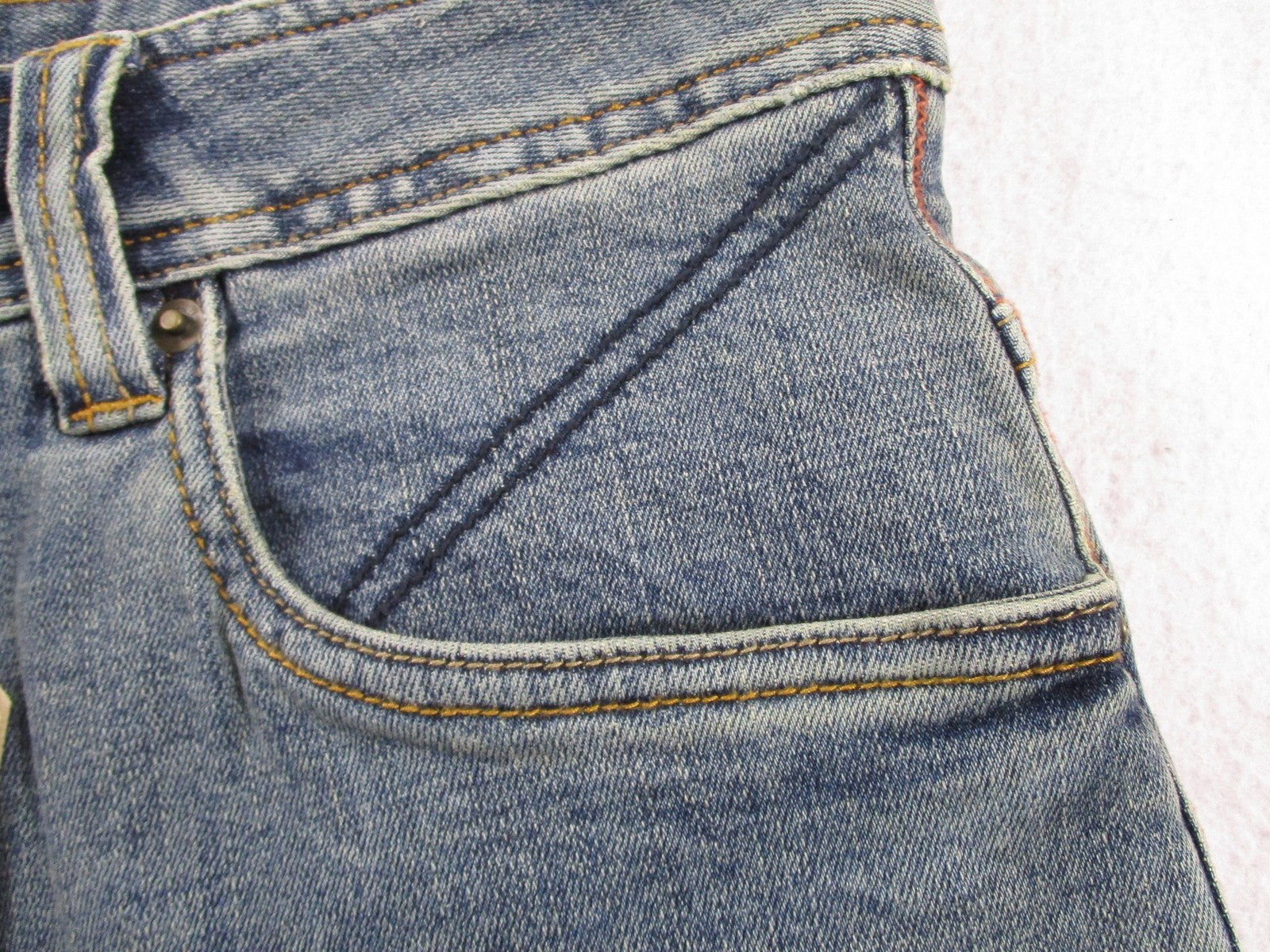 PrAna Axiom Jeans Mens 34x30 Blue Antique Stone Wash Straight Stretch Denim12
