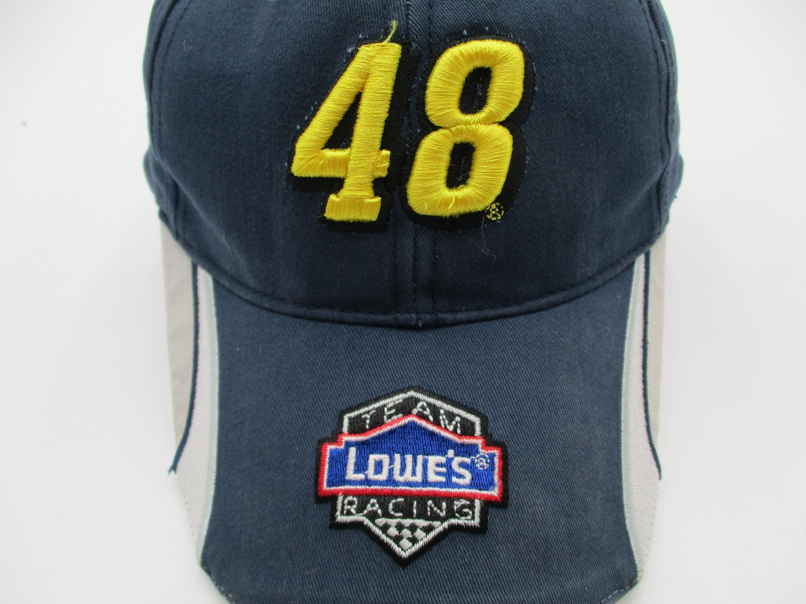 Jimmie Johnson 48 Lowes Racing Hat Cap Strap Back One Size Blue NASCAR Action1
