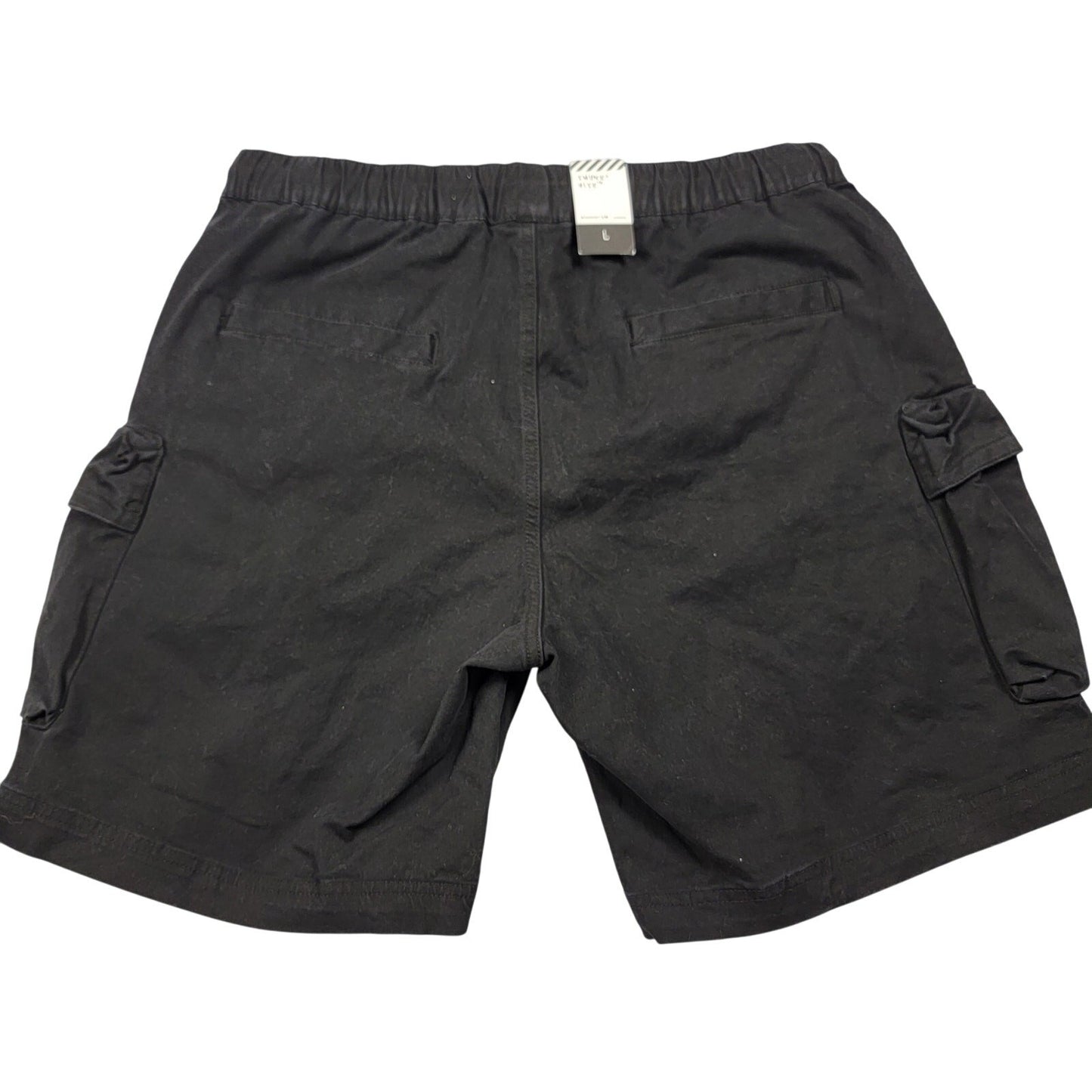 Smoke Rise Men’s Cargo Shorts Black Size L Streetwear Utility Pockets NWT1