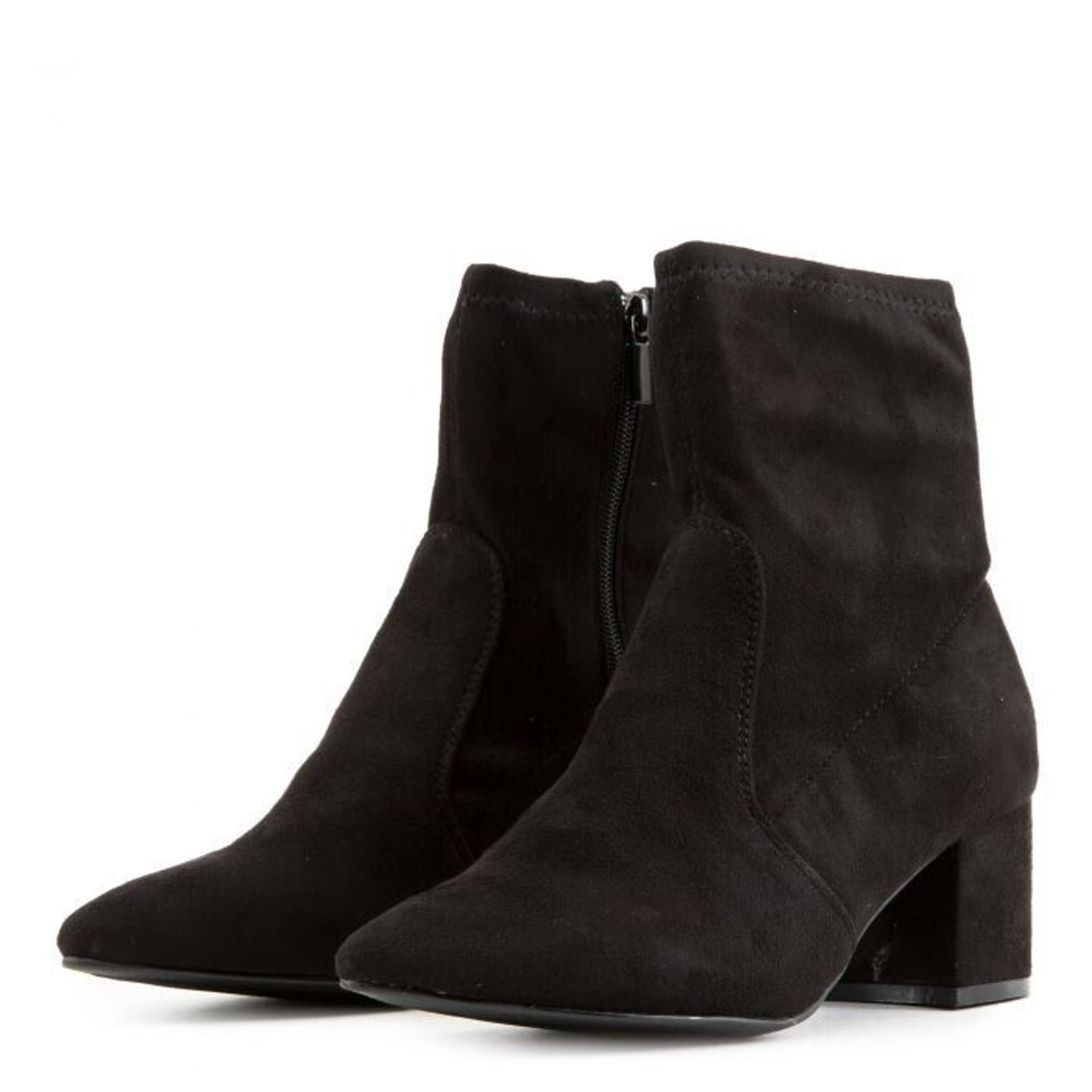 BAMBOO Rapid07 Ankle Boots Size 10W Black New Suede No Box2