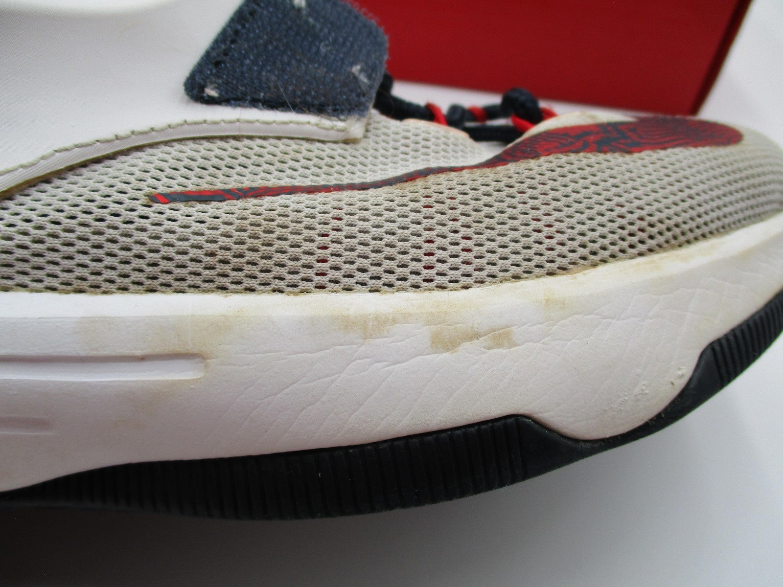 Nike KD7 Youth Size 6Y White Red Navy USA Basketball Sneakers 669942100 (1D8)20