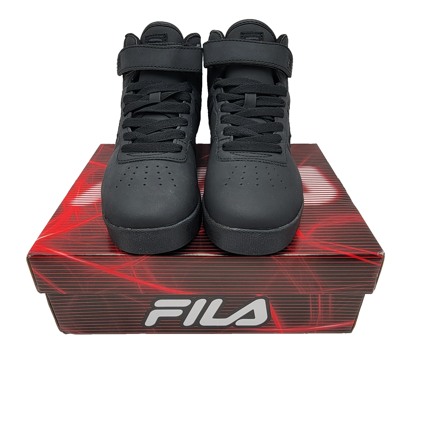 FILA® Vulc 13 Matte Kid's Sz 2.5 Triple Black 3CM00175-001 NIB2