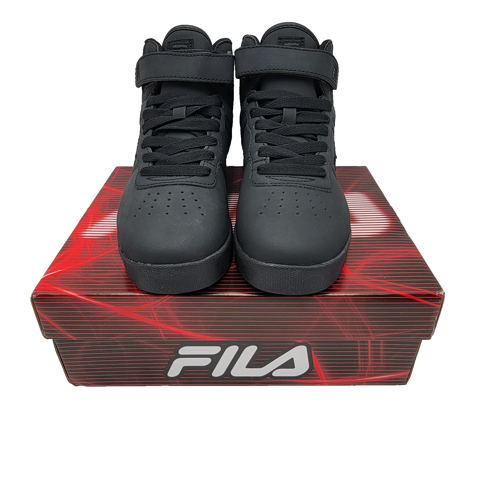 FILA® Vulc 13 Matte Kid's Sz 2.5 Triple Black 3CM00175-001 NIB2