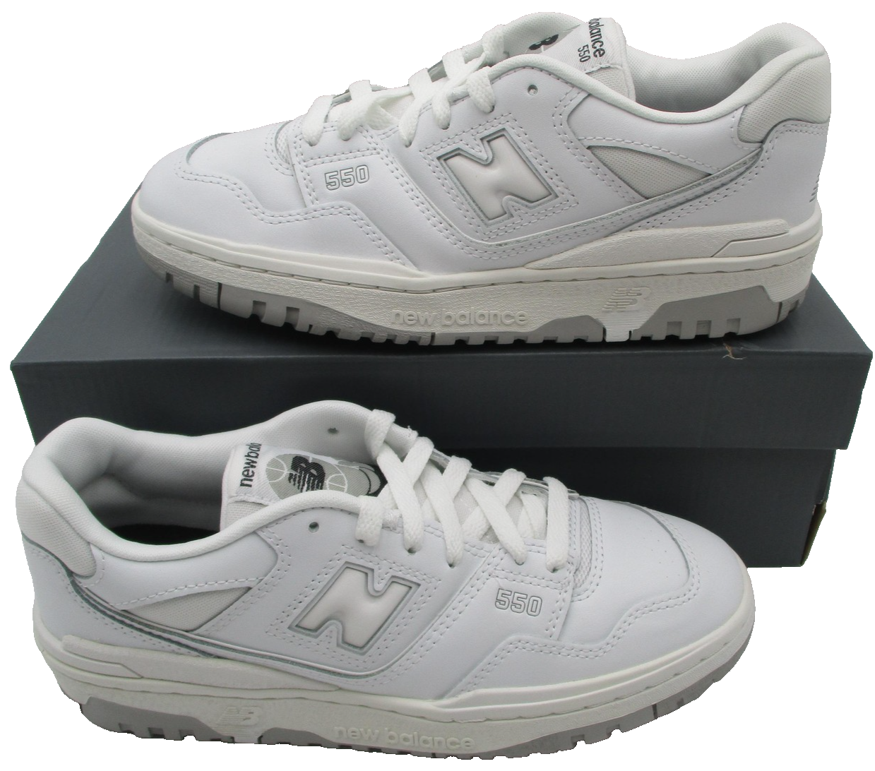 New Balance 550 RG3 Shoes Boys Size 7 White White Basketball GSB550PB Sneakers2