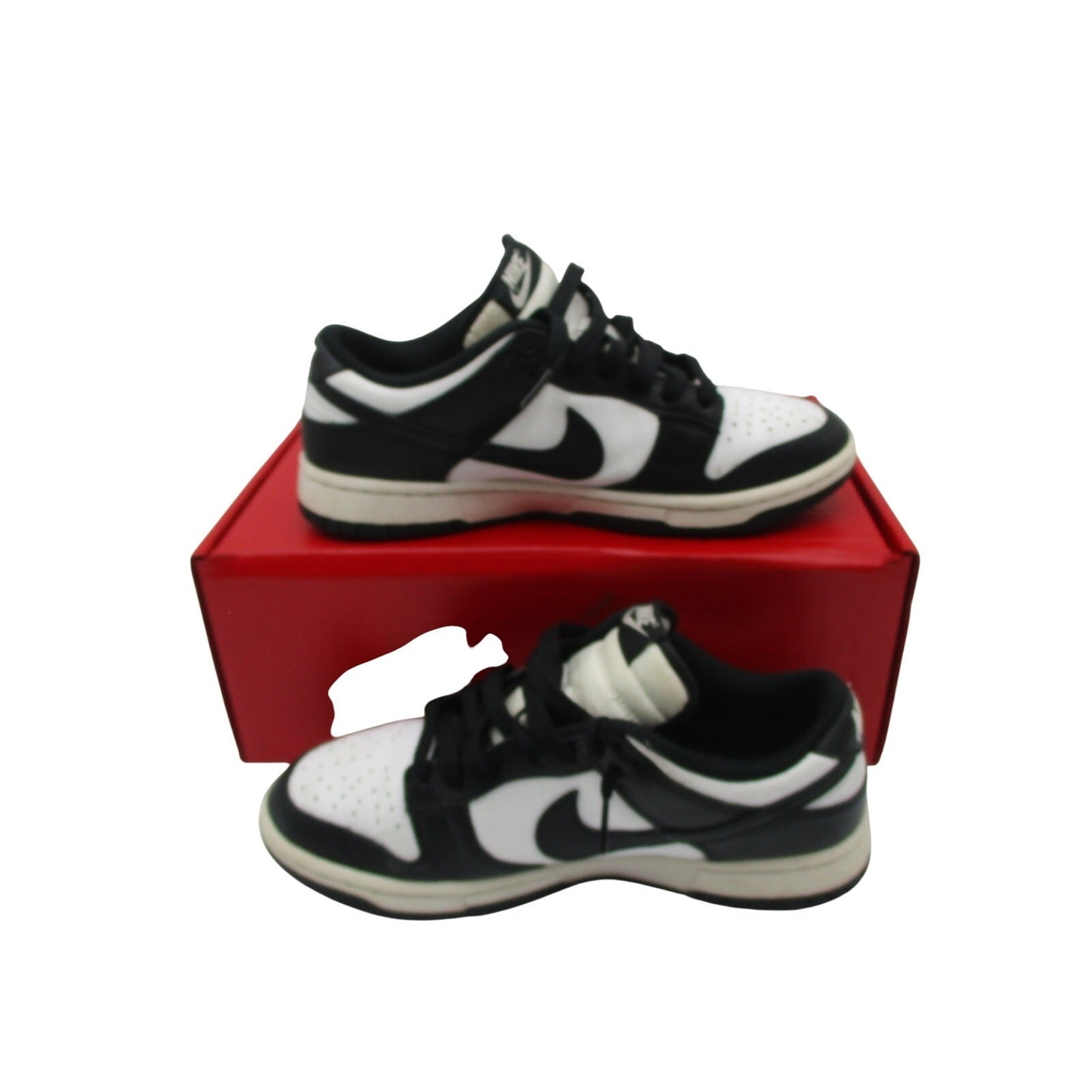 Nike Dunk Low Panda DD1503-101 Black White Women's Sz 9 Used 1J23